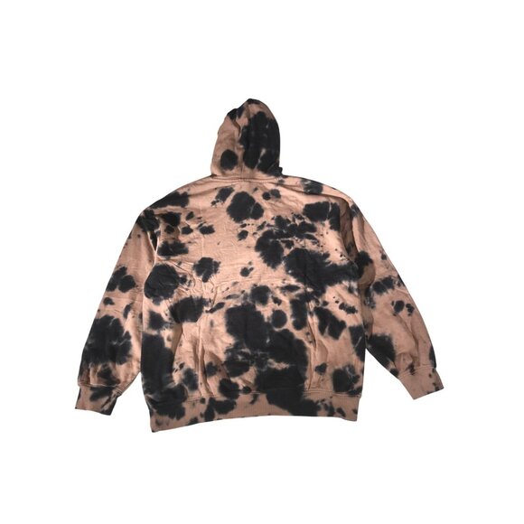 NASA Men's  Unisex Tan & Black Tie-Dyed Cotton Exploration NASA Logo Hoodie - Picture 2 of 8